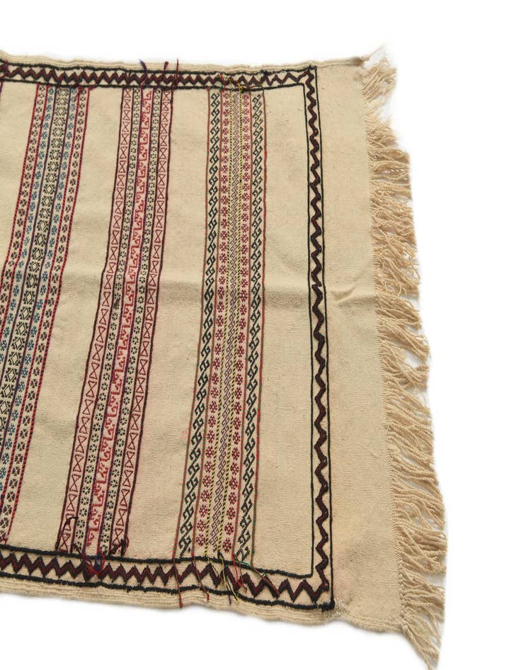 Detail image of  2' 5 x 8' 1  Hand Knotted Kilim Fars Persian Wool Runner Rug