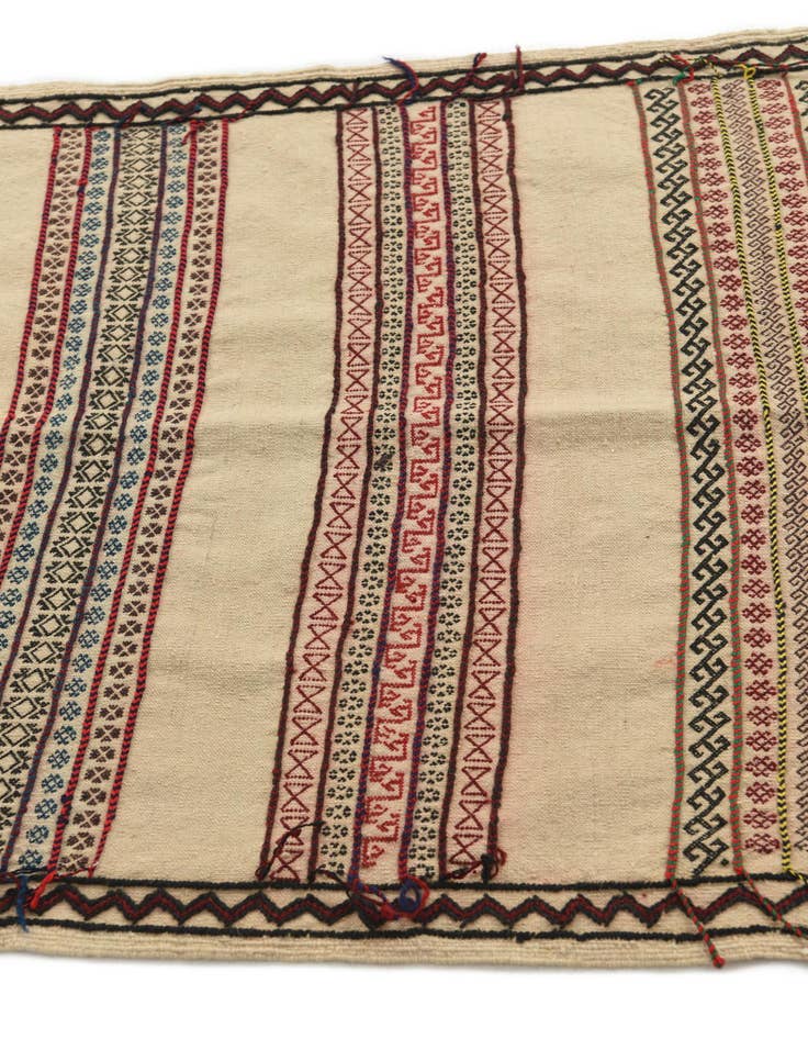 Detail image of  2' 5 x 8' 1  Hand Knotted Kilim Fars Persian Wool Runner Rug