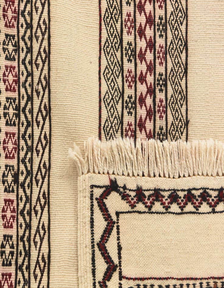 Detail image of  2' 3 x 6' 10  Hand Knotted Kilim Fars Persian Wool Runner Rug