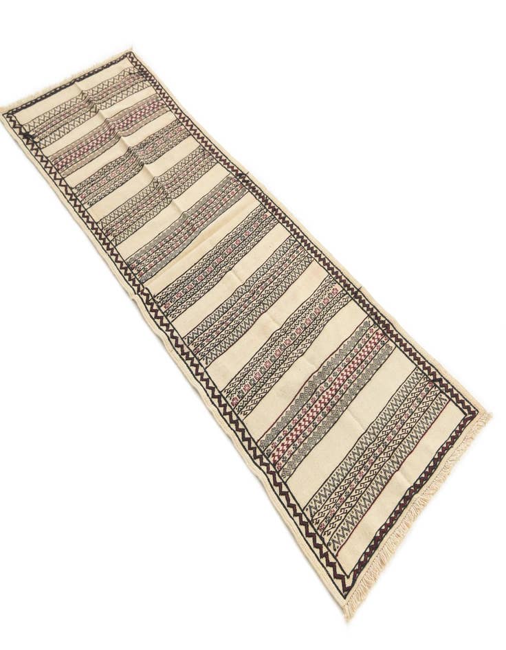 Detail image of  2' 3 x 6' 10  Hand Knotted Kilim Fars Persian Wool Runner Rug