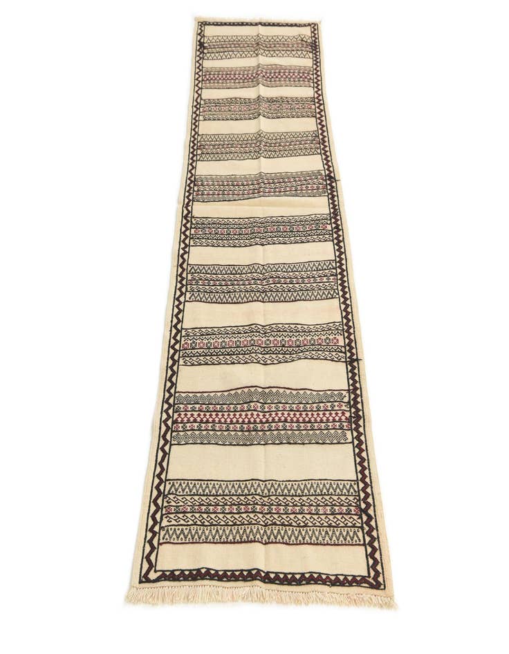 Detail image of  2' 3 x 6' 10  Hand Knotted Kilim Fars Persian Wool Runner Rug