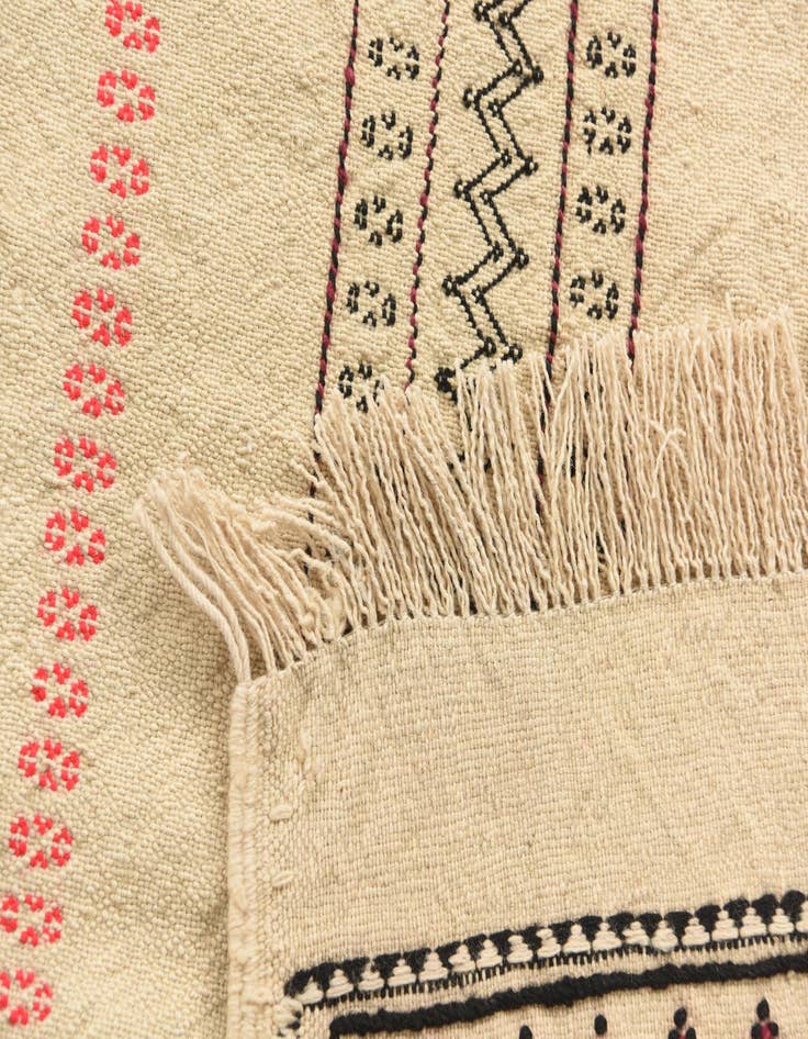 Detail image of  2' 5 x 6' 7  Hand Knotted Kilim Fars Persian Wool Runner Rug