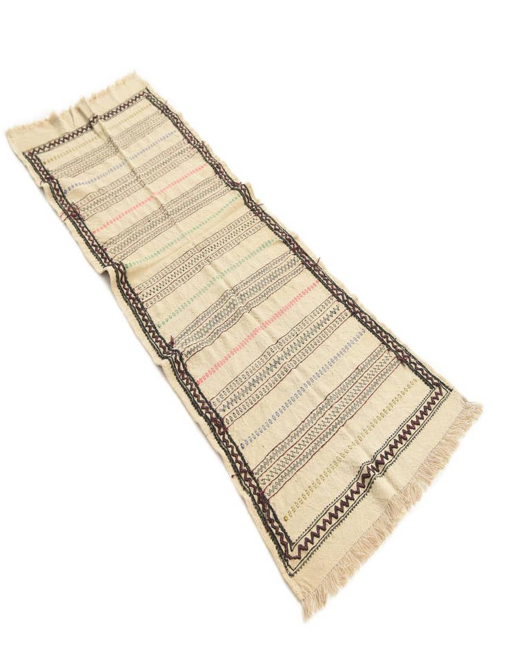 Detail image of  2' 5 x 6' 7  Hand Knotted Kilim Fars Persian Wool Runner Rug