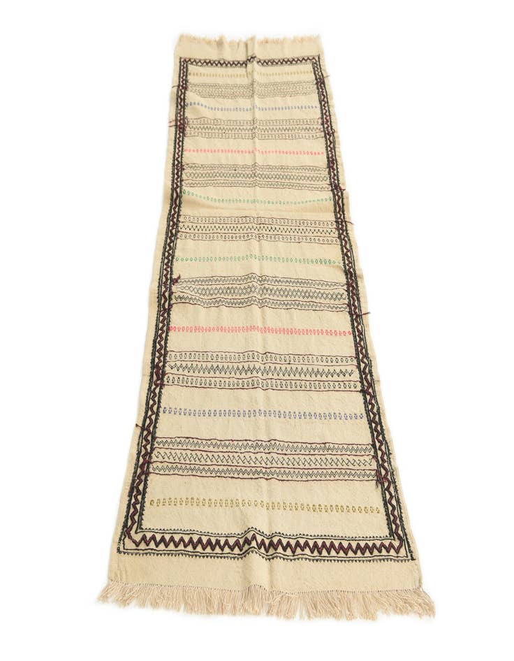 Detail image of  2' 5 x 6' 7  Hand Knotted Kilim Fars Persian Wool Runner Rug