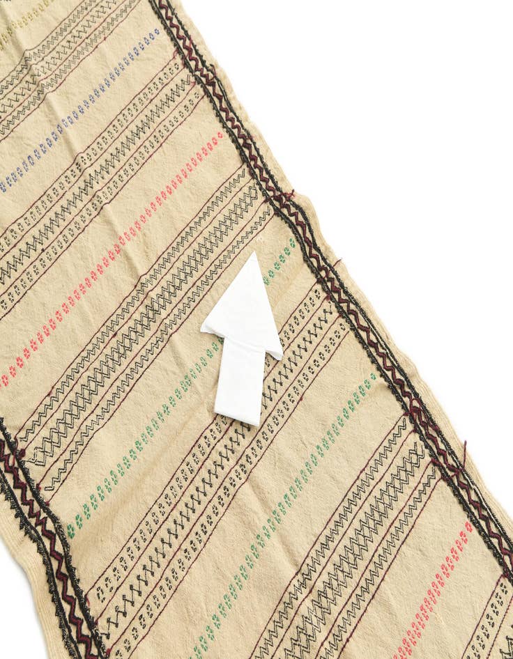 Detail image of  2' 5 x 6' 7  Hand Knotted Kilim Fars Persian Wool Runner Rug