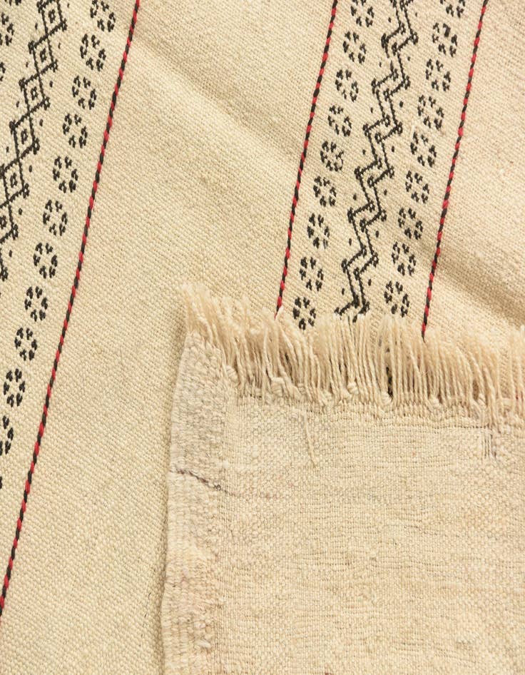 Detail image of  2' 9 x 7' 6  Hand Knotted Kilim Fars Persian Wool Runner Rug