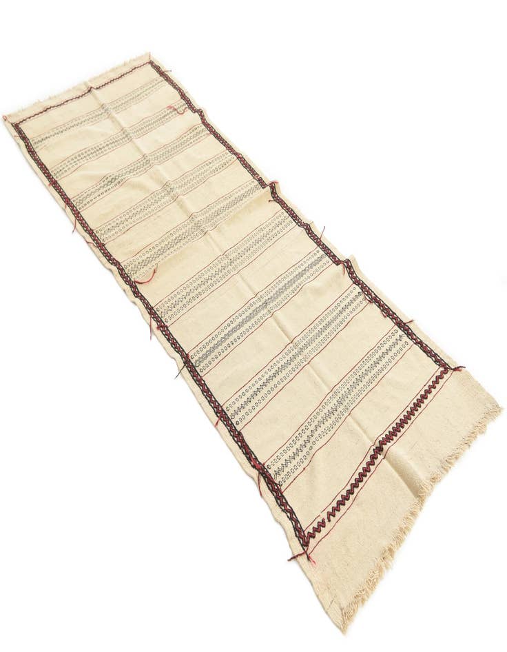 Detail image of  2' 9 x 7' 6  Hand Knotted Kilim Fars Persian Wool Runner Rug