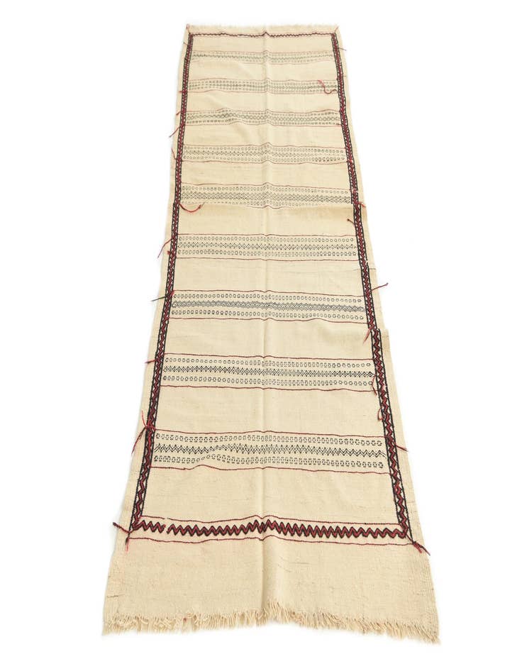 Detail image of  2' 9 x 7' 6  Hand Knotted Kilim Fars Persian Wool Runner Rug