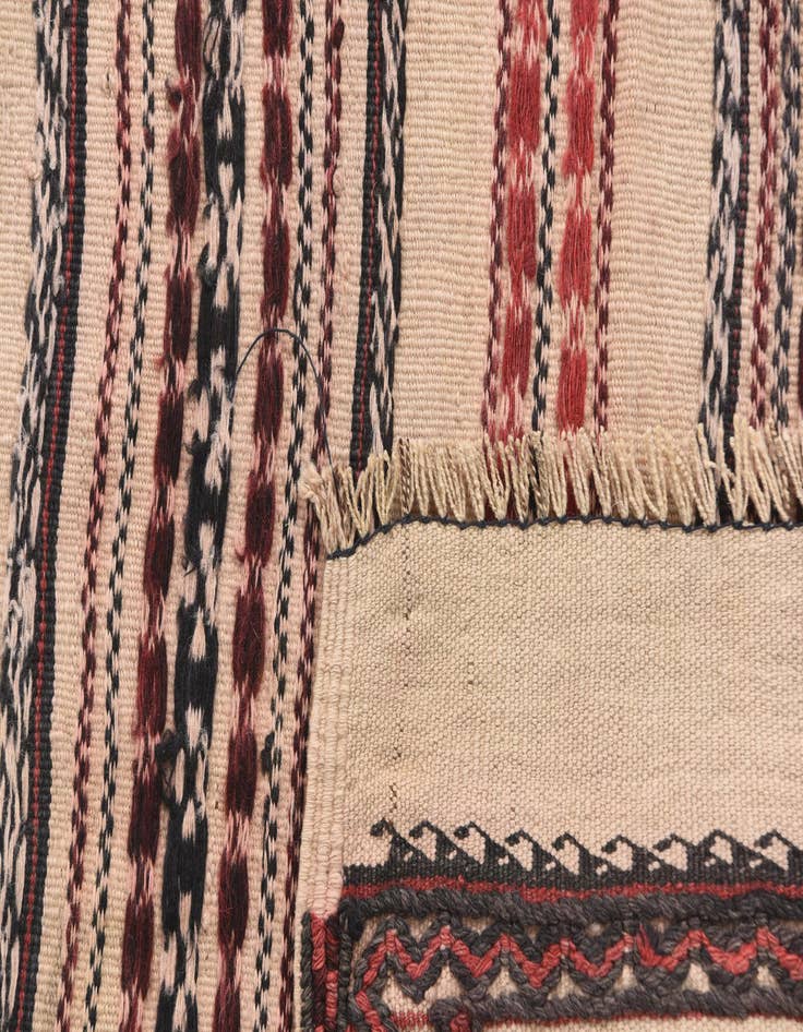 Detail image of  2' 4 x 9' 6  Hand Knotted Kilim Fars Persian Wool Runner Rug