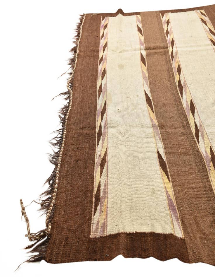 Detail image of  4' 10 x 14'  Hand Woven Kilim Fars Wool Runner Rug