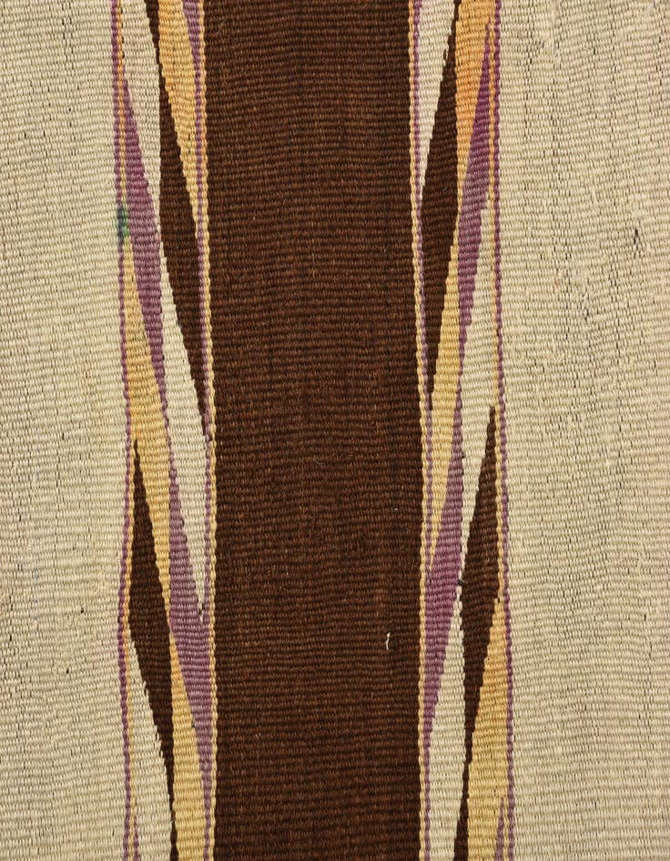 Detail image of  4' 10 x 14'  Hand Woven Kilim Fars Wool Runner Rug