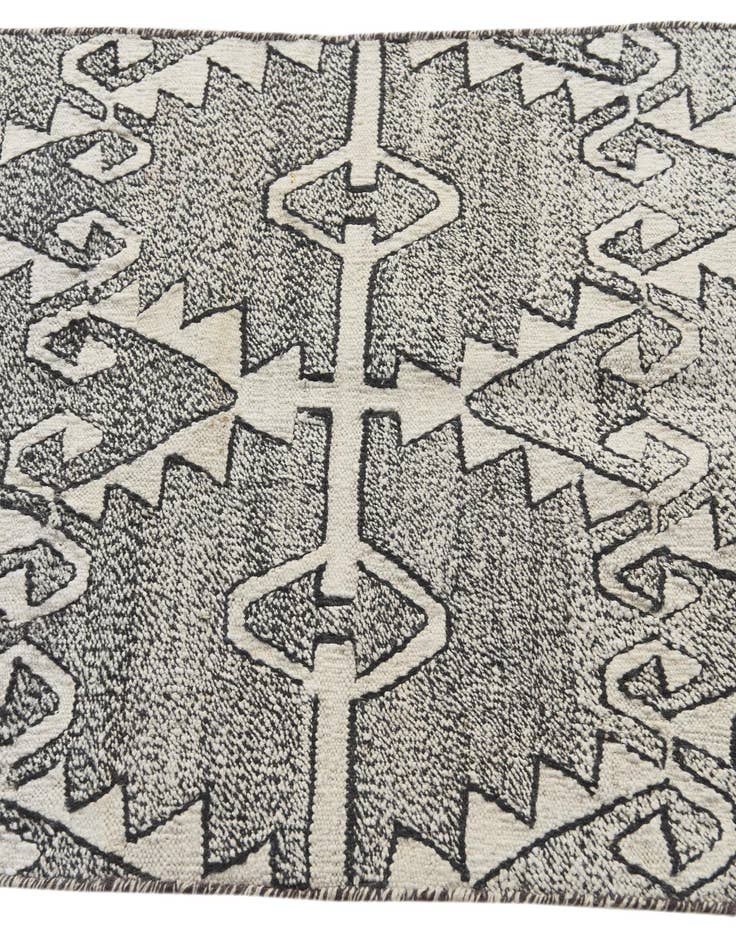 Detail image of  2' 6 x 9' 4  Hand Woven Kilim Modern Wool Runner Rug