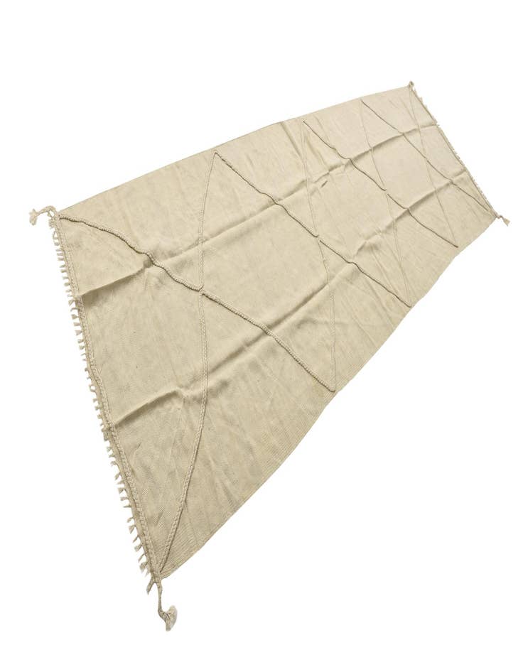 Detail image of  3' 6 x 10' 9  Hand Woven Kilim Modern Wool Runner Rug