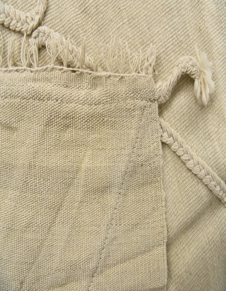 Detail image of  3' 6 x 10' 9  Hand Woven Kilim Modern Wool Runner Rug