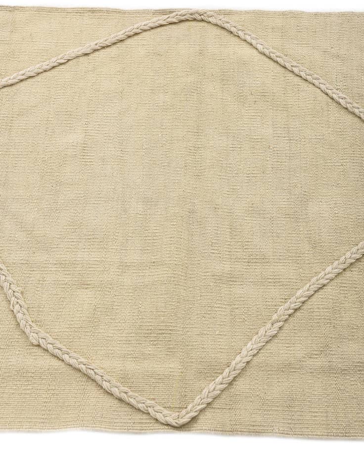 Detail image of  3' 4 x 9' 10  Hand Woven Kilim Modern Wool Runner Rug