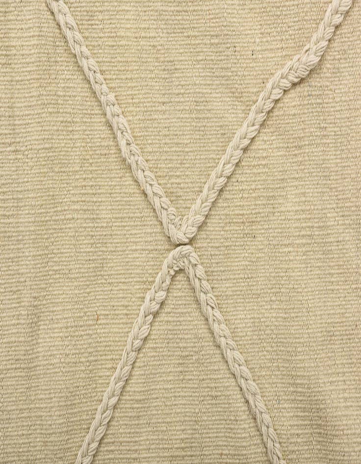 Detail image of  3' 4 x 9' 10  Hand Woven Kilim Modern Wool Runner Rug