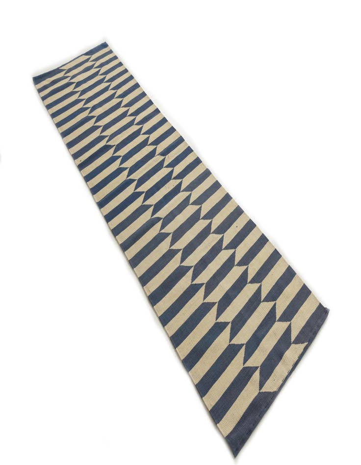 Detail image of  2' 9 x 9' 6  Hand Woven Kilim Modern Wool Runner Rug