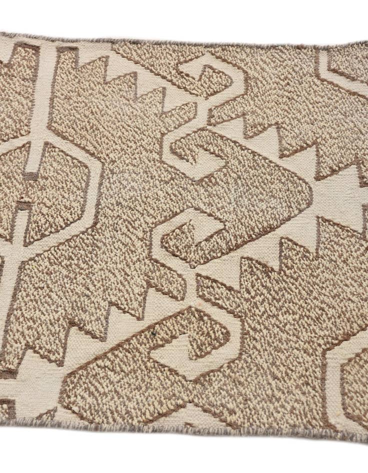 Detail image of  2' x 7' 5  Hand Woven Kilim Modern Wool Runner Rug