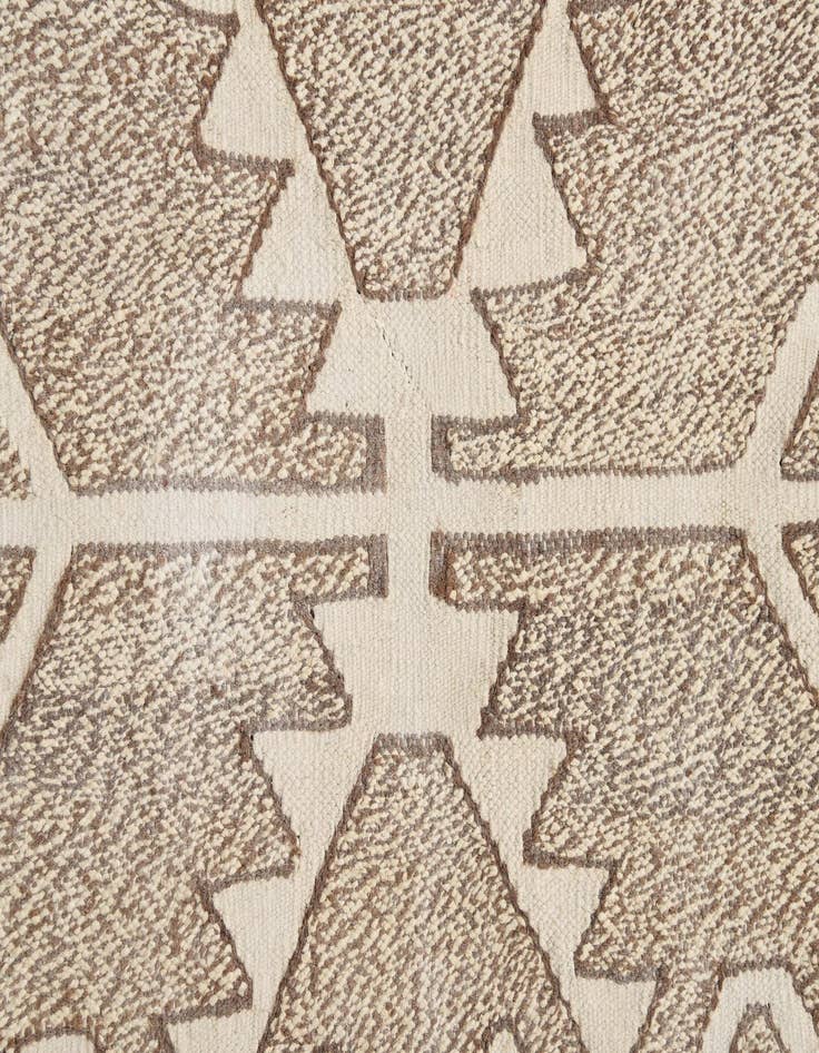 Detail image of  2' x 7' 5  Hand Woven Kilim Modern Wool Runner Rug