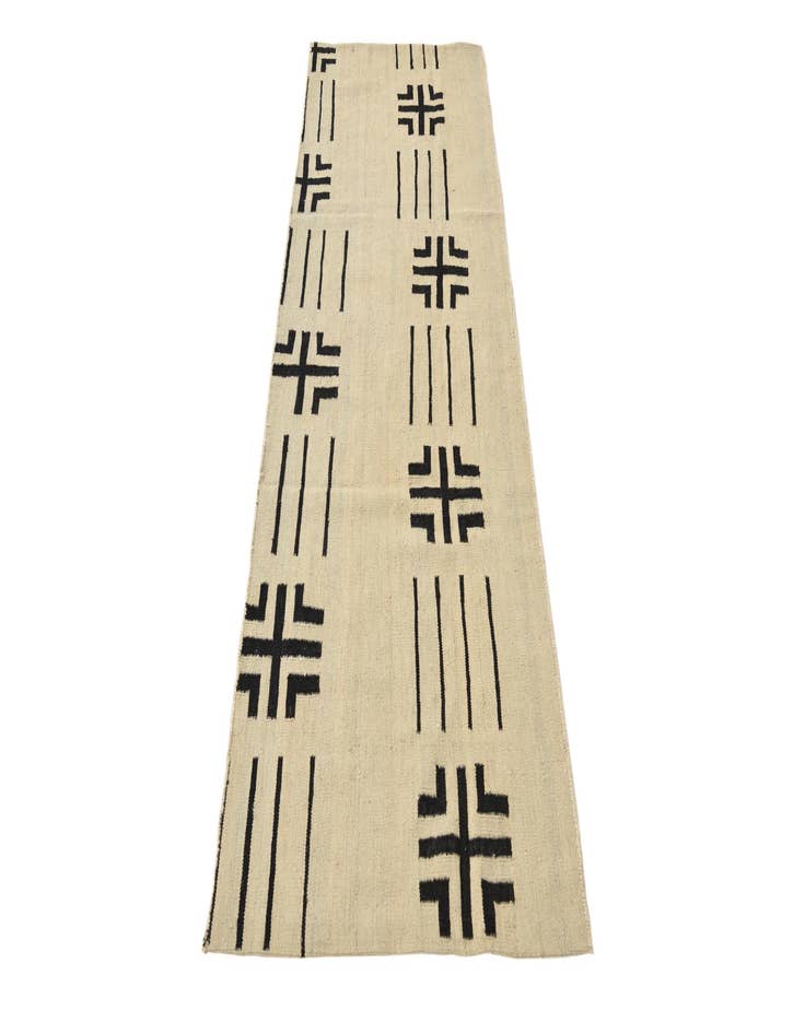 Detail image of  2' 3 x 7' 5  Hand Woven Kilim Modern Wool Runner Rug