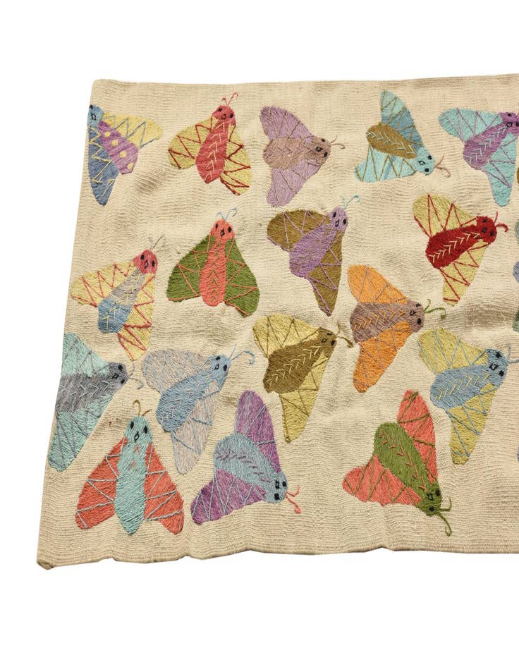 Detail image of  2' 5 x 9' 2  Hand Woven Kilim Suzani Wool Runner Rug