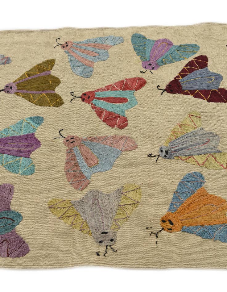 Detail image of  2' 9 x 9' 3  Hand Woven Kilim Suzani Wool Runner Rug