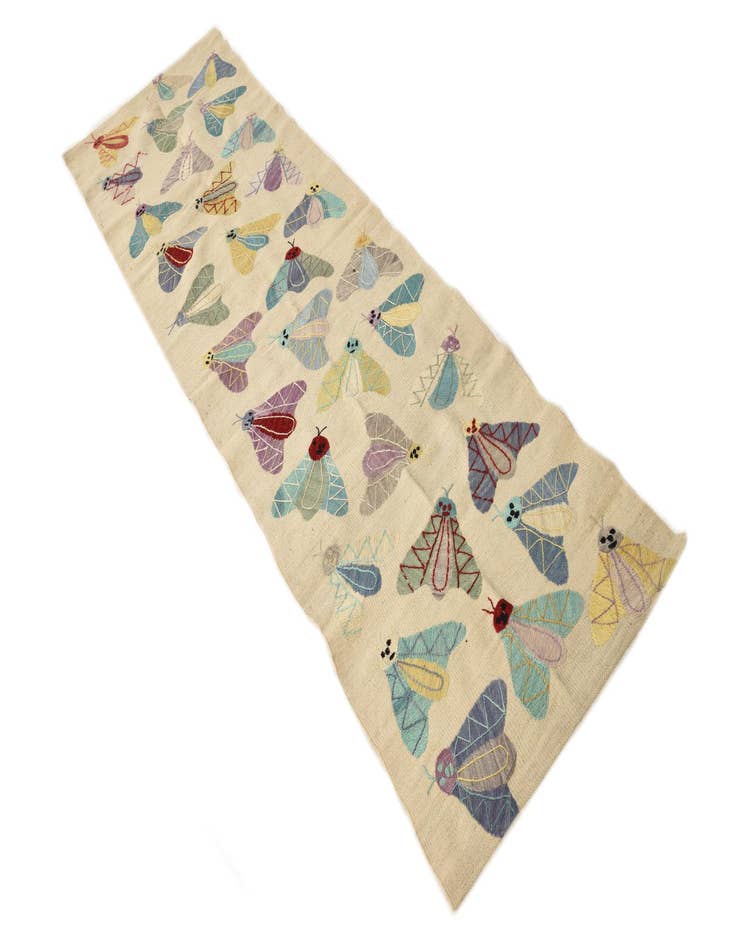 Detail image of  2' 3 x 7' 10  Hand Woven Kilim Suzani Wool Runner Rug