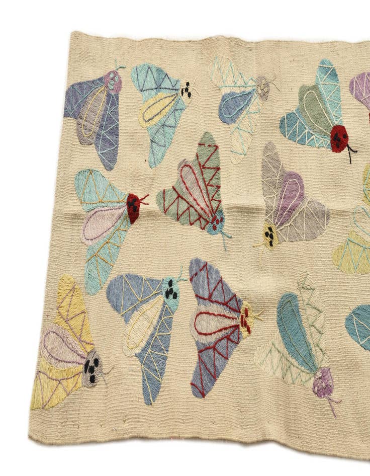 Detail image of  2' 3 x 7' 10  Hand Woven Kilim Suzani Wool Runner Rug