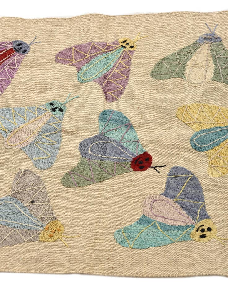 Detail image of  2' 3 x 7' 10  Hand Woven Kilim Suzani Wool Runner Rug