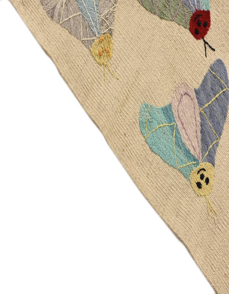 Detail image of  2' 3 x 7' 10  Hand Woven Kilim Suzani Wool Runner Rug