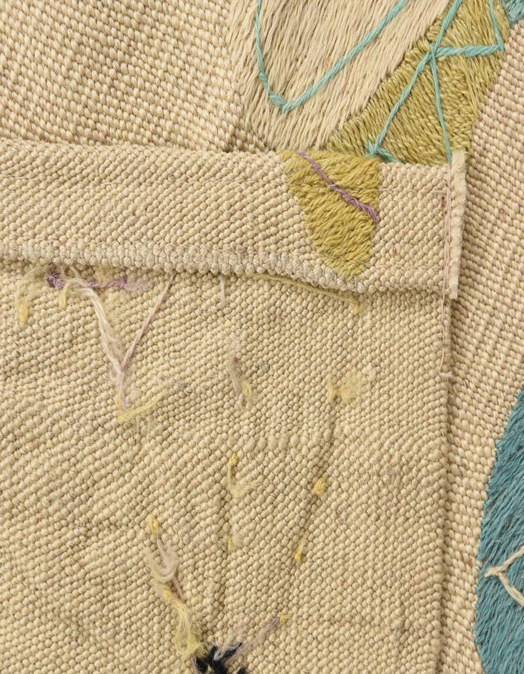 Detail image of  2' 3 x 7' 10  Hand Woven Kilim Suzani Wool Runner Rug