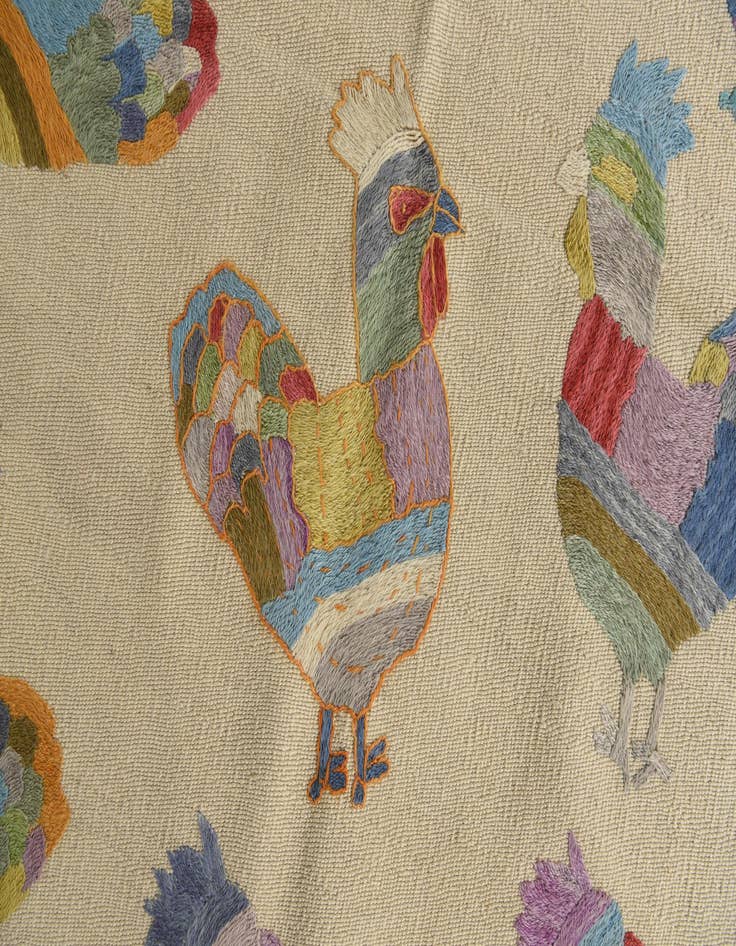 Detail image of  2' 9 x 9' 3  Hand Woven Kilim Suzani Wool Runner Rug