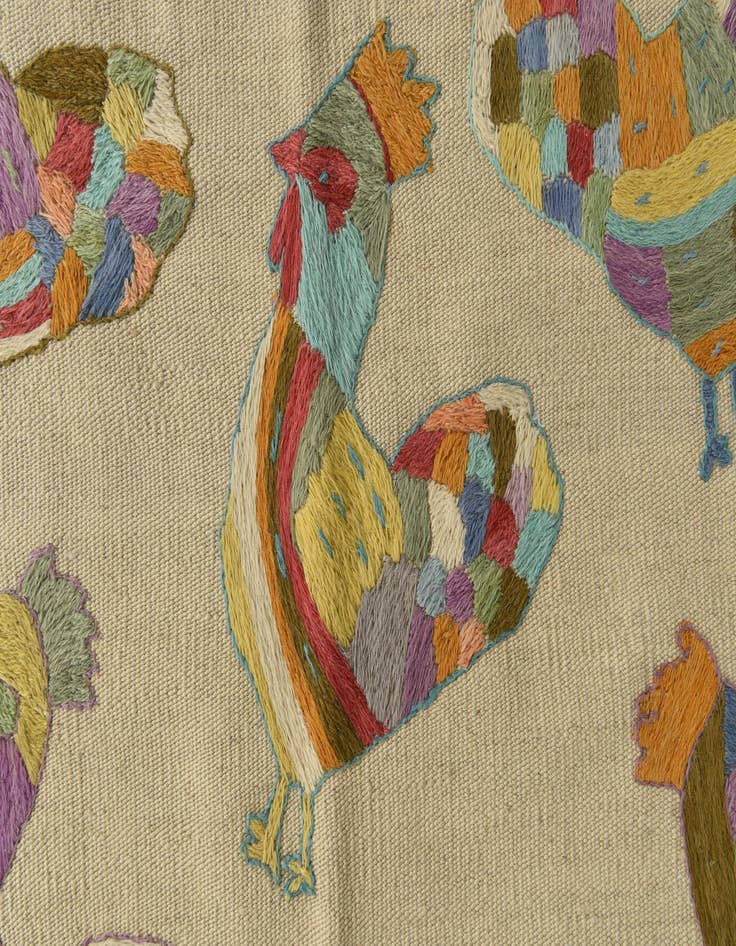Detail image of  2' 5 x 9' 3  Hand Woven Kilim Suzani Wool Runner Rug