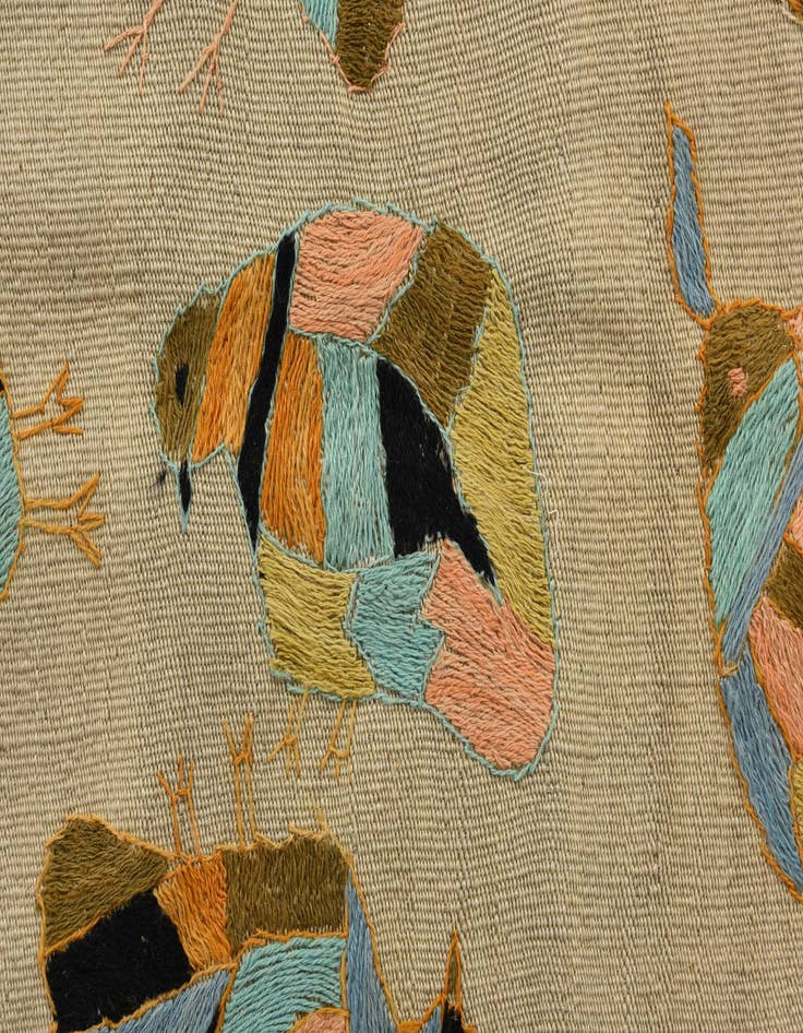 Detail image of  2' 3 x 7' 6  Hand Woven Kilim Suzani Wool Runner Rug