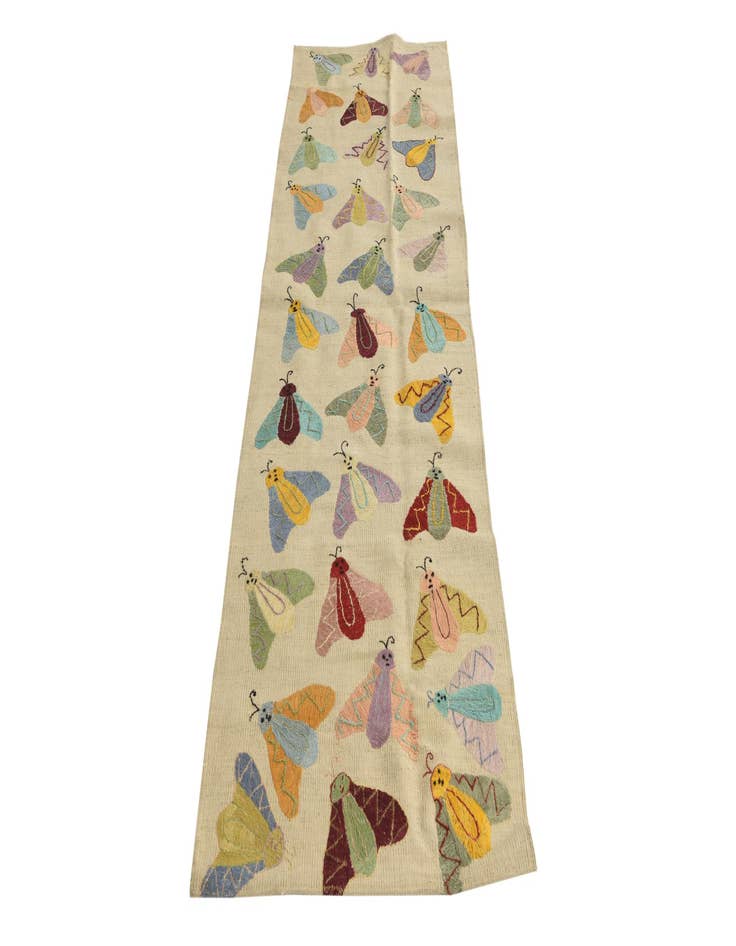 Detail image of  2' 5 x 7' 8  Hand Woven Kilim Suzani Wool Runner Rug