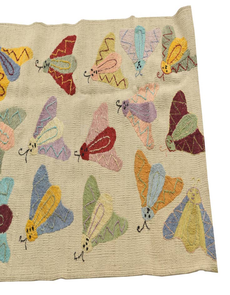 Detail image of  2' 5 x 7' 8  Hand Woven Kilim Suzani Wool Runner Rug