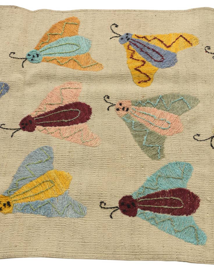 Detail image of  2' 5 x 7' 8  Hand Woven Kilim Suzani Wool Runner Rug