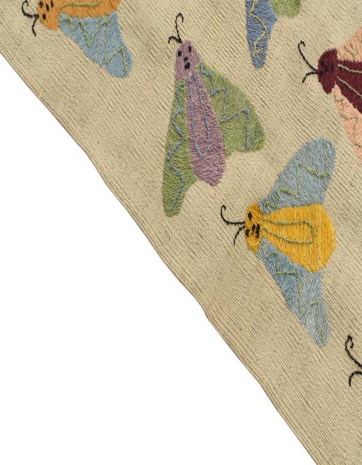 Detail image of  2' 5 x 7' 8  Hand Woven Kilim Suzani Wool Runner Rug