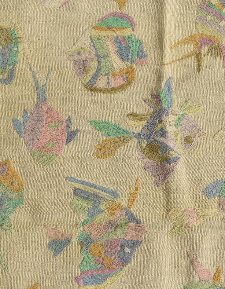 Detail image of  2' 5 x 7' 9  Hand Woven Kilim Suzani Wool Runner Rug