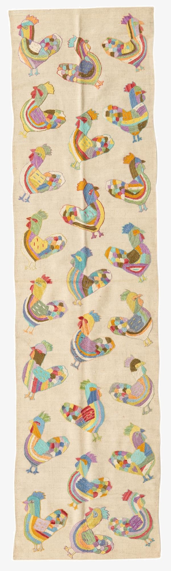  2' 5 x 9' 3  Hand Woven Kilim Suzani Wool Runner Rug