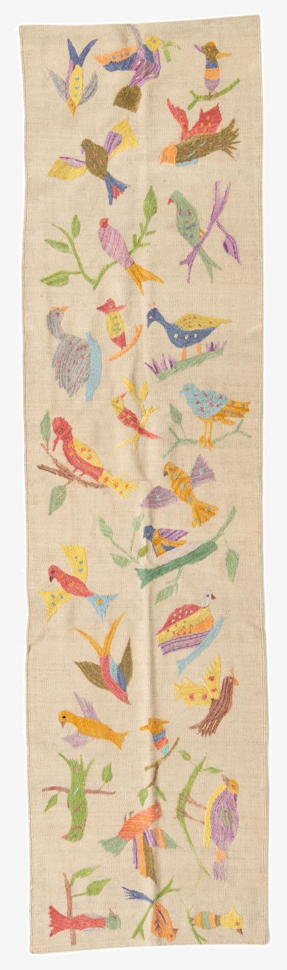  2' 5 x 9' 4  Hand Woven Kilim Suzani Wool Runner Rug