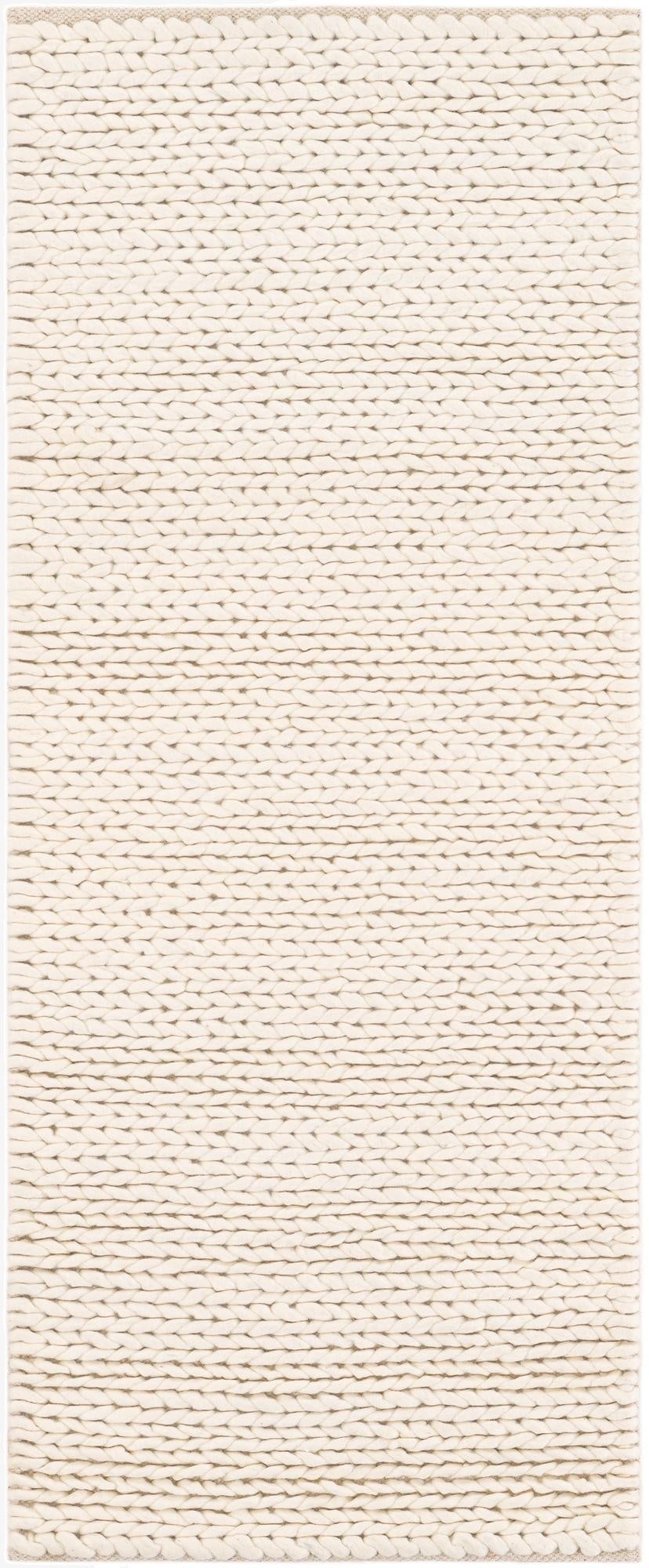  2' x 5' 1  Hand Woven Lana New Zealand Wool Runner Rug