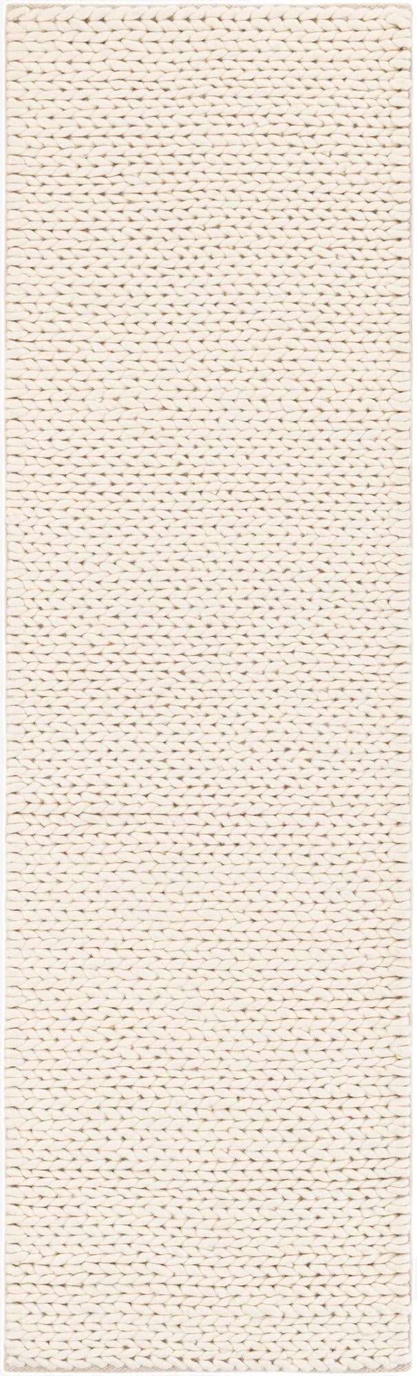  2' x 6' 7  Hand Woven Lana New Zealand Wool Runner Rug