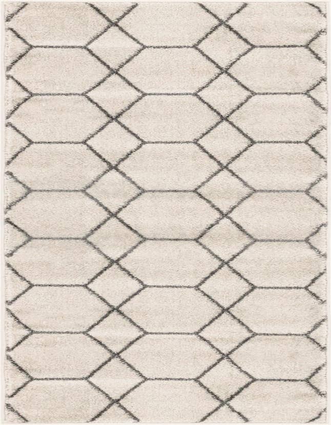 Detail image of 2' x 6' Lattice Frieze Runner Rug