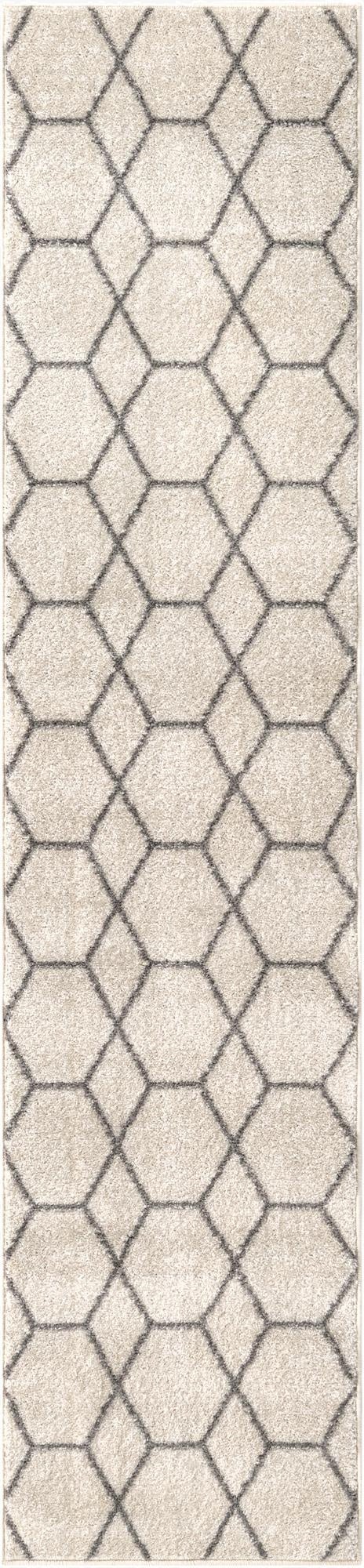  2' x 9' Lattice Frieze Runner Rug