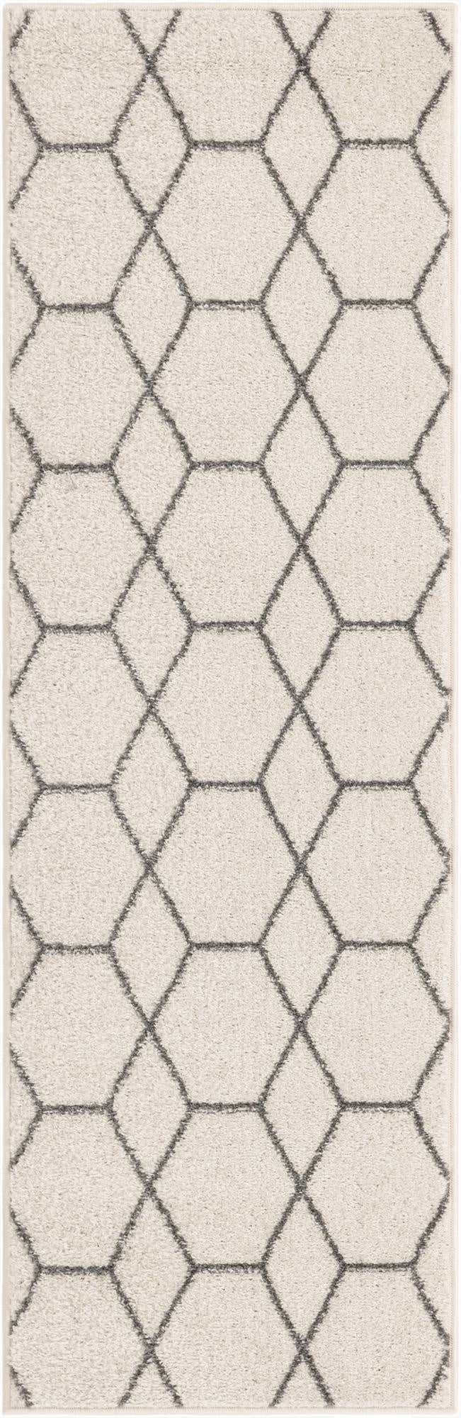  2' x 6' Lattice Frieze Runner Rug