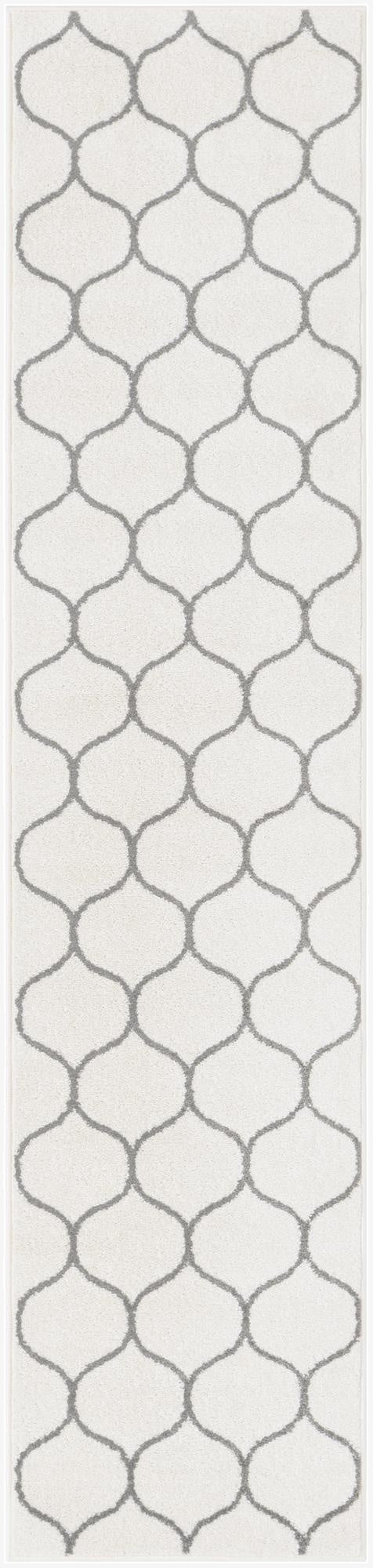  2' x 8' 8 Lattice Frieze Runner Rug