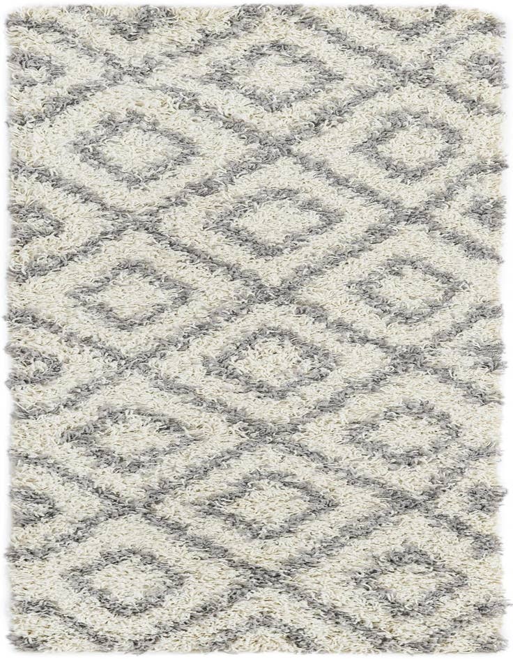 Detail image of  2' x 5' Lattice Shag Runner Rug