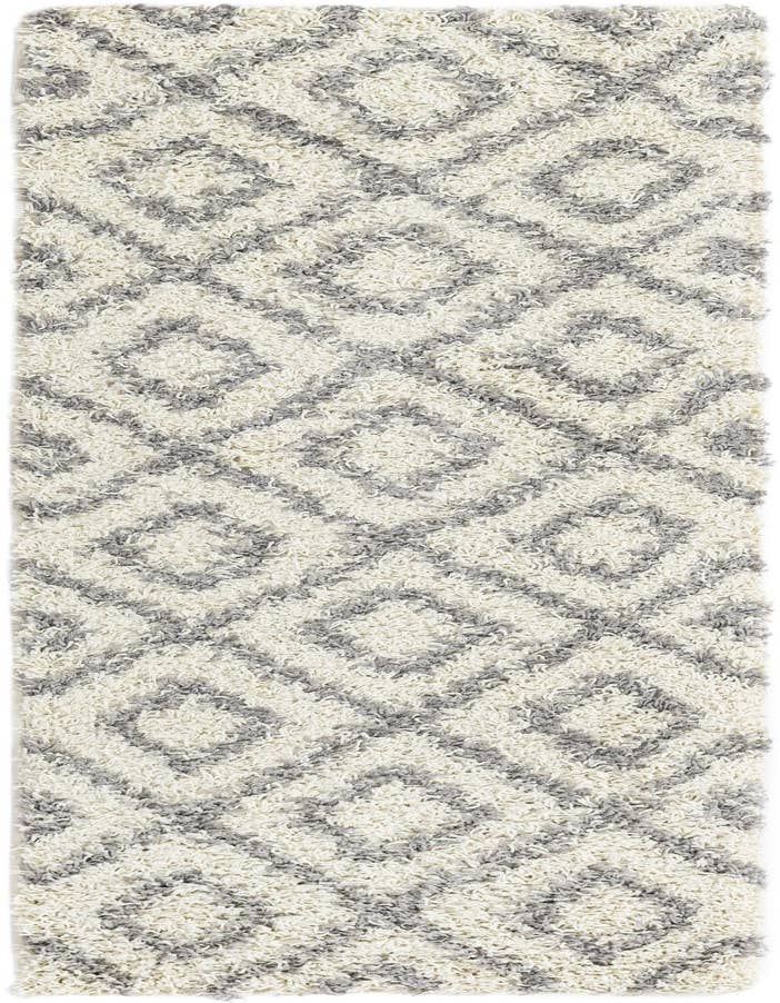 Detail image of  2' x 6' Lattice Shag Runner Rug