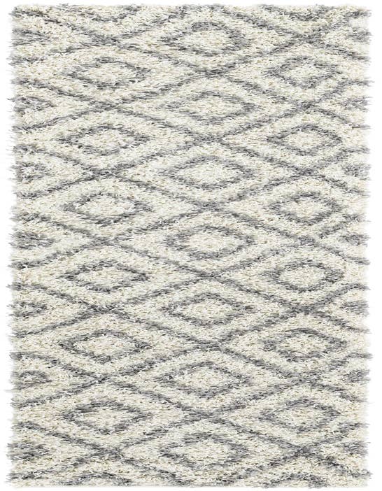 Detail image of  2' x 8' Lattice Shag Runner Rug